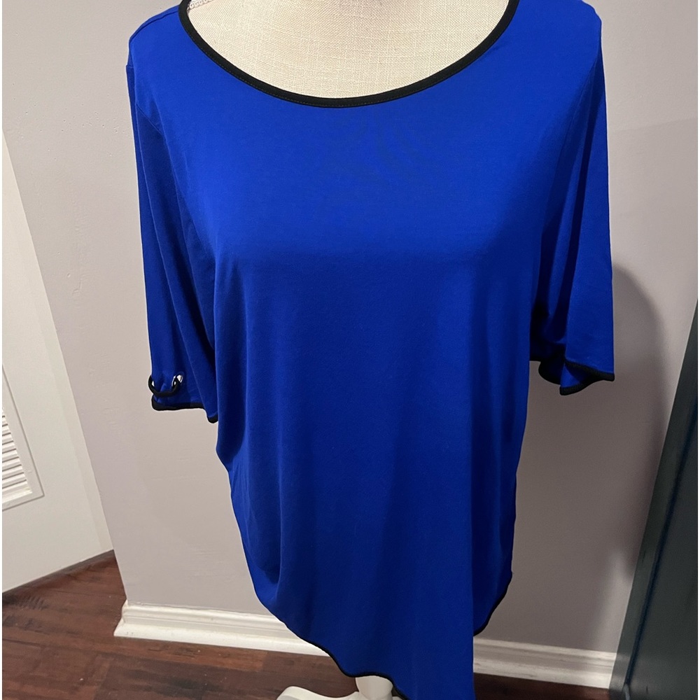 Cable & Gauge 1x royal blue/black trim top